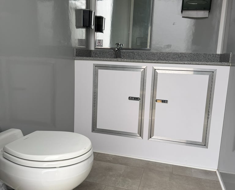 luxury portable restroom rental