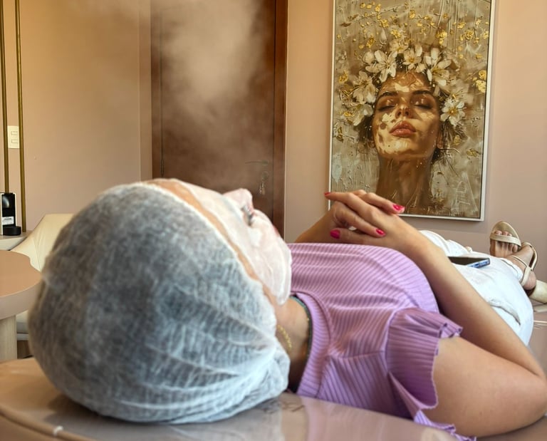 Limpeza de pele, realizado pela Dra. Barbara Crippa.