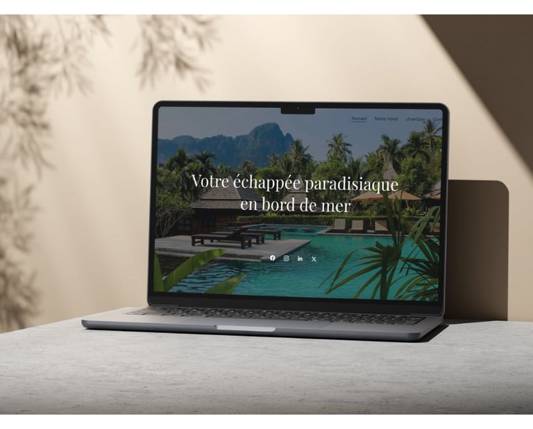 Présentation d'un site Web avec un Mac