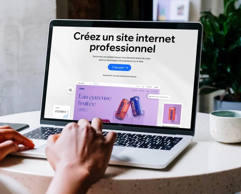 Présentation d'un site Web avec un Mac