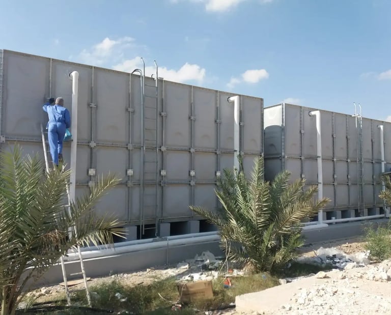 GRP and Steel Sectional Water Tank Maintenance & Repair in Qatar