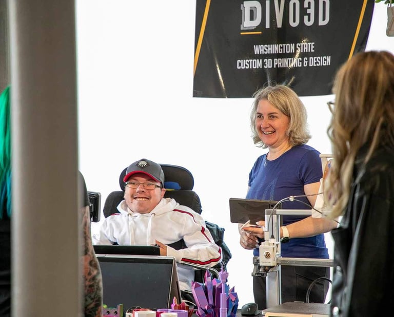 DIVO3D at a community event in Tacoma Washington state