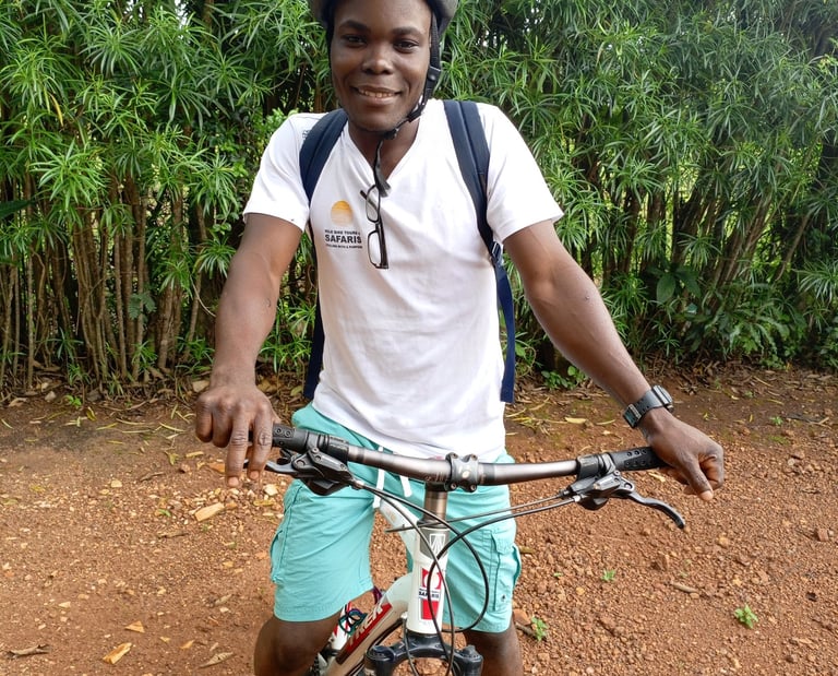 Guide Pius one of our staff