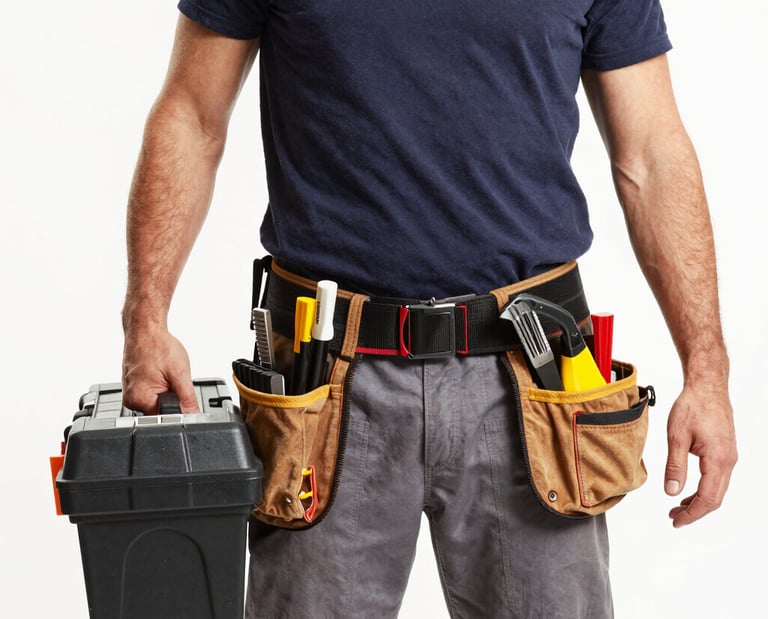 A handyman fixing a leaky faucet in a cozy kitchen.