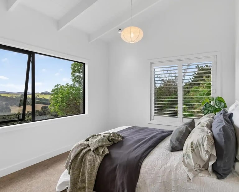 Kaiwaka Mangawhai Road home renovation - renovated bedroom - CHR Builders