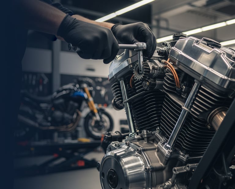 motor de motocicleta