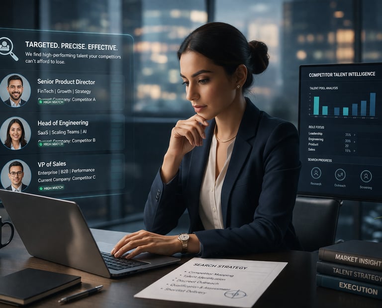 Targeted headhunting and talent mapping process