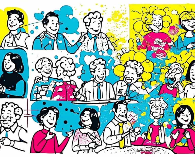 imagem de situações socais, encontros, conversas, desencontros melhorando as habilidades sociais