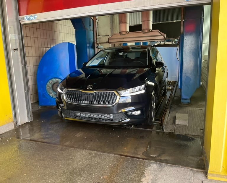 Waschstraße Nürnberg Glänzendes Ergebniss