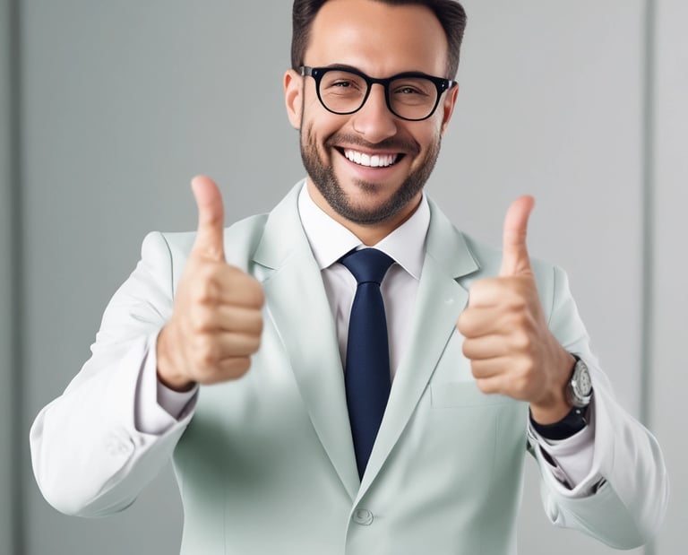 A hand is holding a white credit card above a contactless card reader. The background features a decorated Christmas tree with lights and wrapped gifts in red and white patterns.