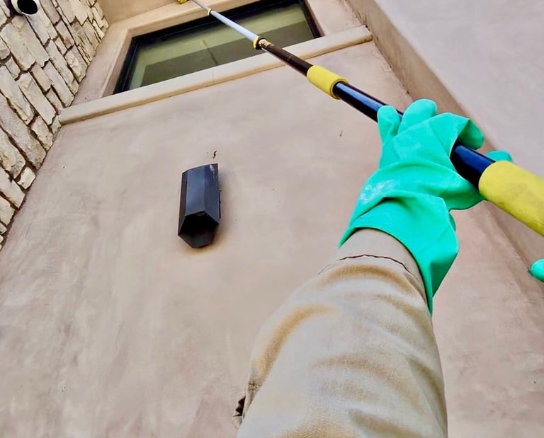 Commercial spider control web removal in Menifee CA Footprint Pest Management