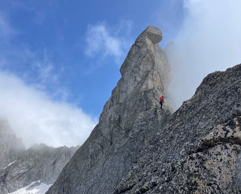 The summit is still far away. Via Bramani on Punta Rasica, Valmasino - Italy