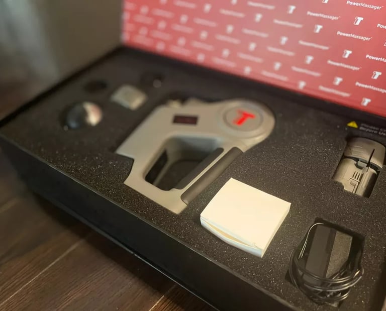 Muscle gun massager for high-intensity muscle care