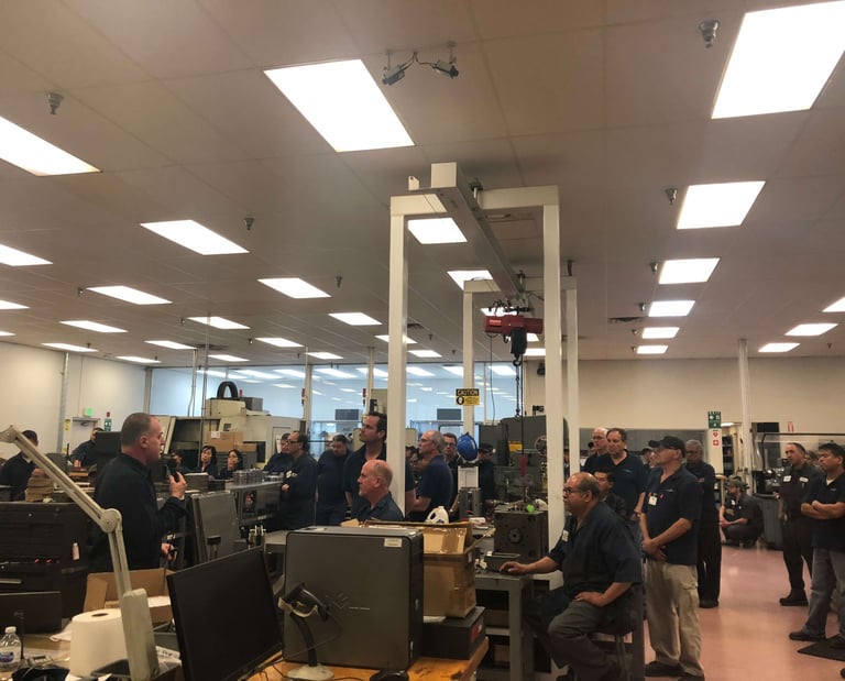 A Medicare1st advisor presents Medicare know-how to manufacturing employees and managers.