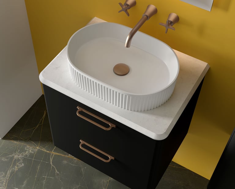 salgar black bathroom vanity gold handles