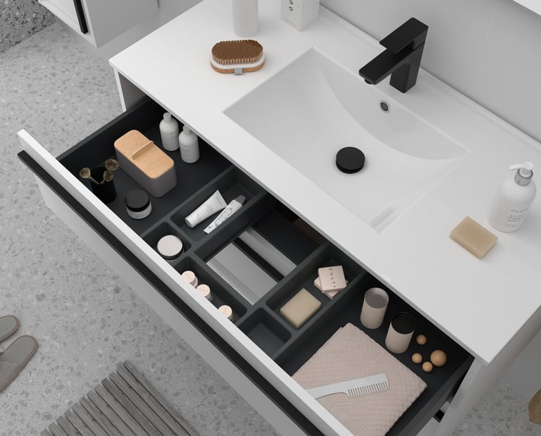 Salgar bathroom unit organiser inner draw