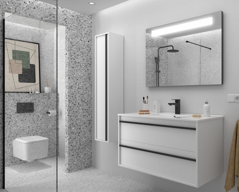 salgar white bathroom vanity