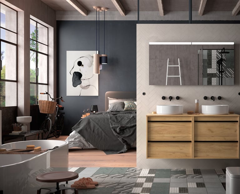 Salgar Attila bathroom double vanity