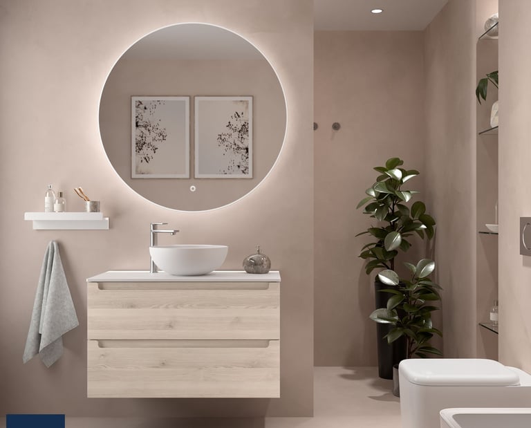 Salgar Natural finish unit with mirro