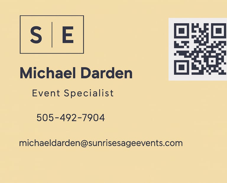 sunrise and sage business card 