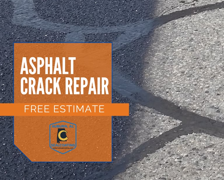 Asphalt Crack Repair in Auburn, AL