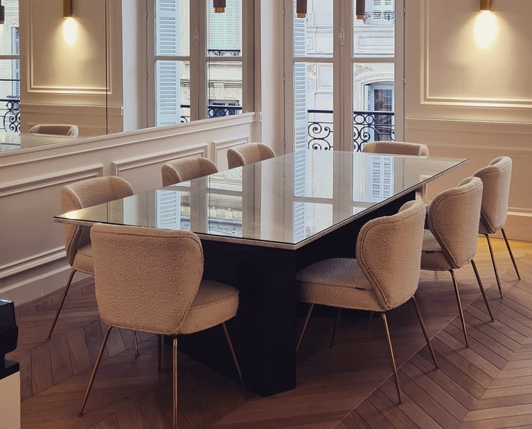 Table en marbre de carrare