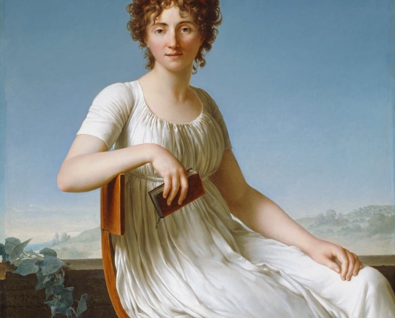 Désoria’s Portrait of Constance Pipelet in the Neoclassical style of portraiture 1800