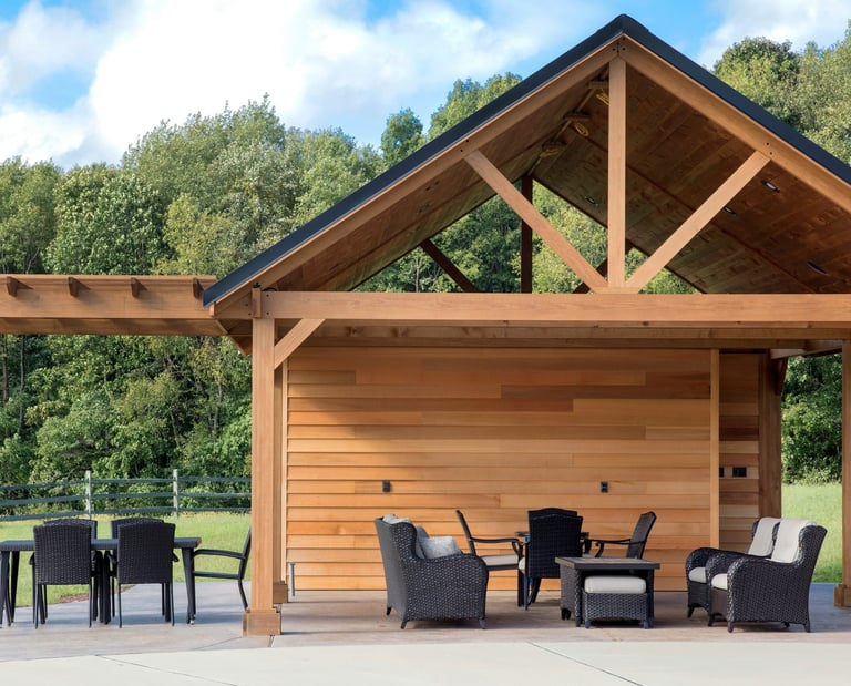 pool house sur mesure en bois