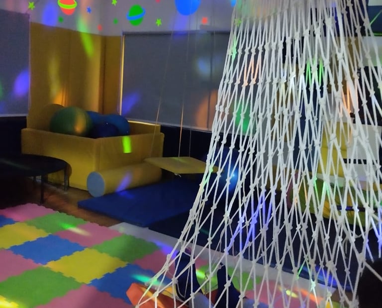 Child participating in occupational therapy session