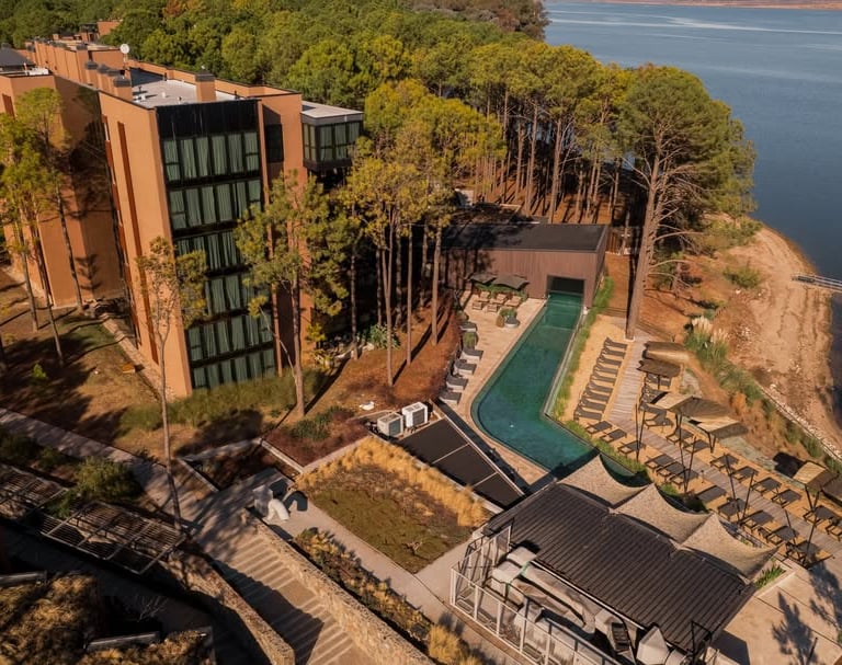 Imagen aérea del Hotel Molvento