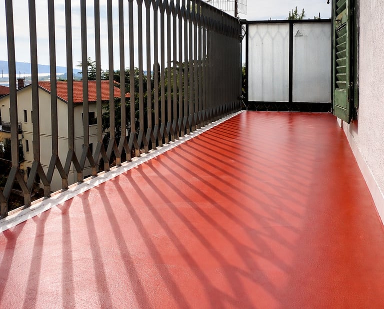 Balcone in resina eco-sostenibile Trieste Resine Mongiardo