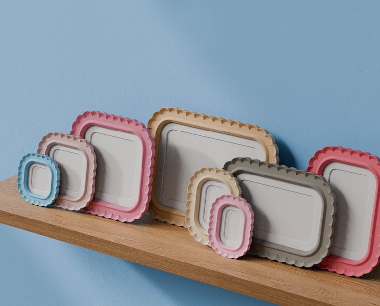 KOIJOY Bloom frame collection overview showing multiple sizes and color variations