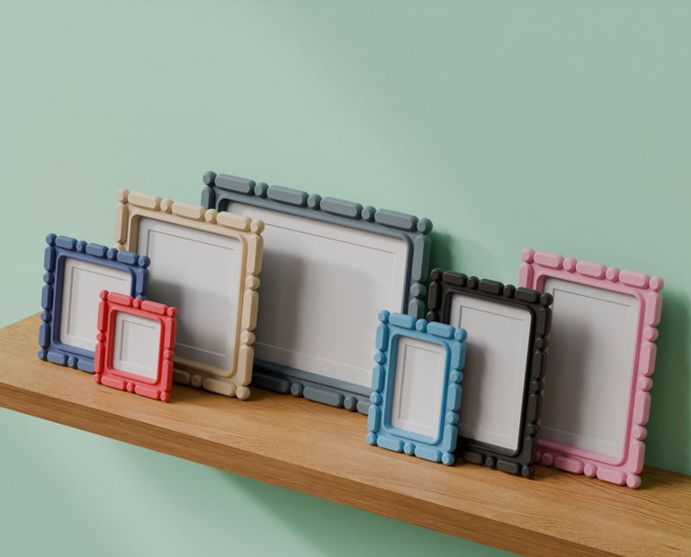 KOIJOY Kumo frame collection overview showing multiple sizes and color variations