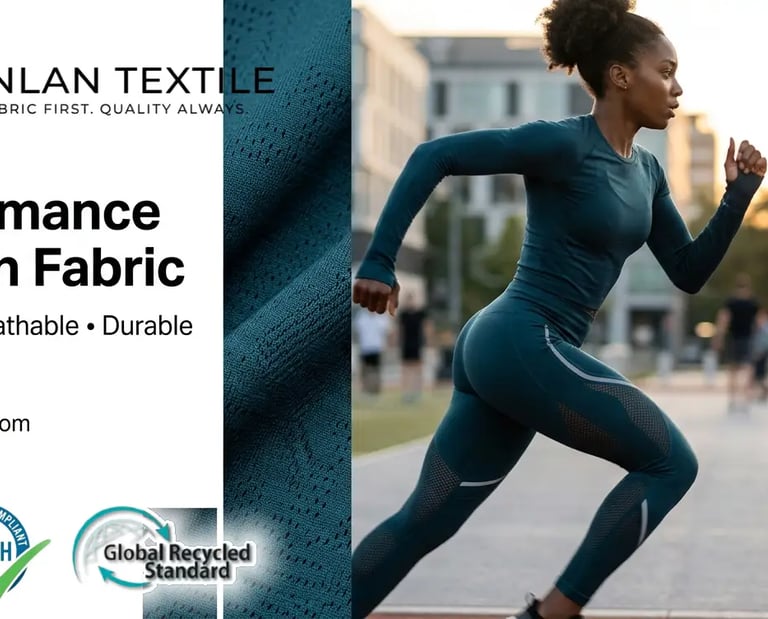 performance stretch fabric for sportswear with flexibility breathability and durability