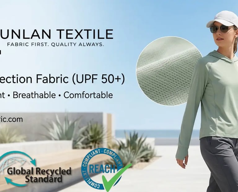 uv protection fabric upf50 breathable lightweight textile for outdoor sun protection clothing