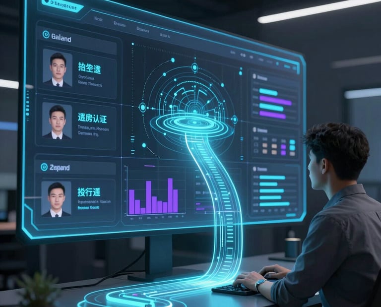 AI agent interface showing lead qualification and autonomous deal closing.