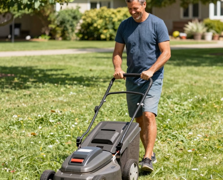 Close-up of a mason laying bricks carefully on a foundation wall.