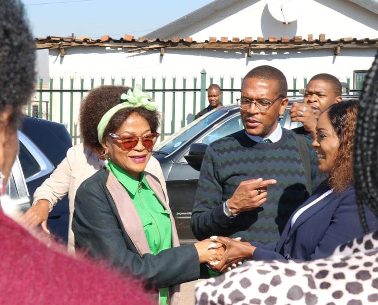Welcoming Hon. Baleka Mbete