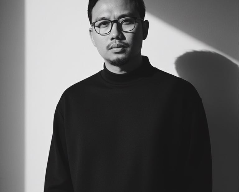 Han, Bali photographer and founder of Hansee Photography, at a private villa in Seminyak