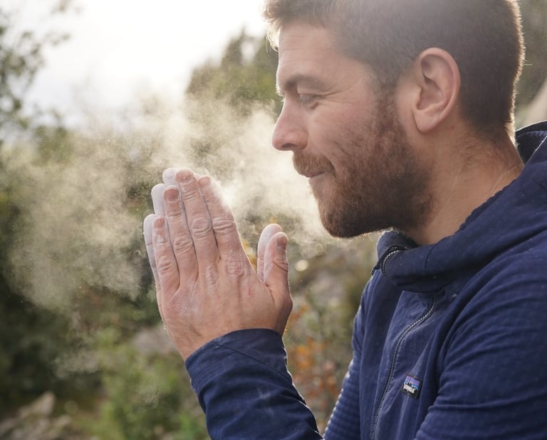 grimpeur et magnésie