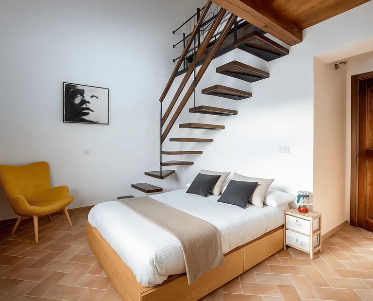 camera elegante arte colorata dettagli moderni