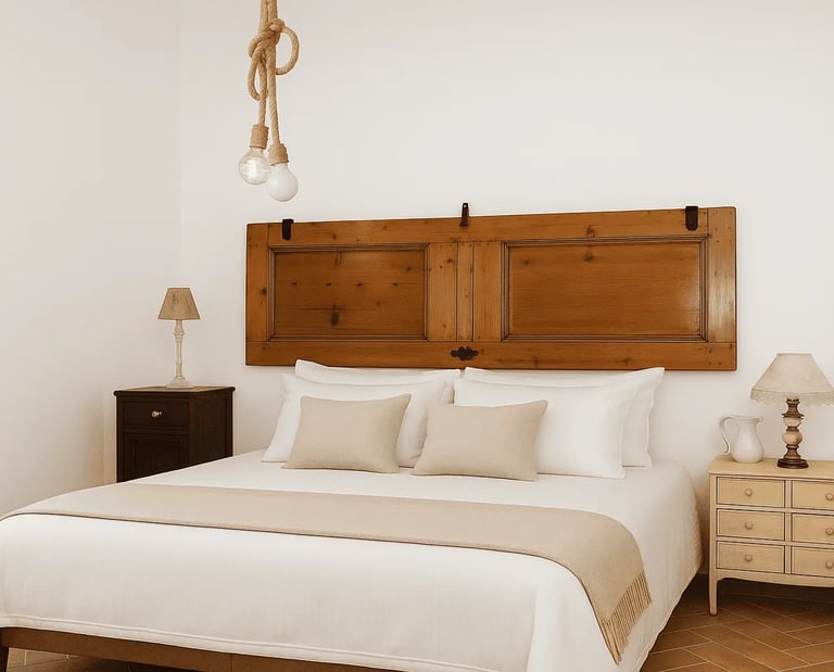 camera letto matrimoniale con accessori design