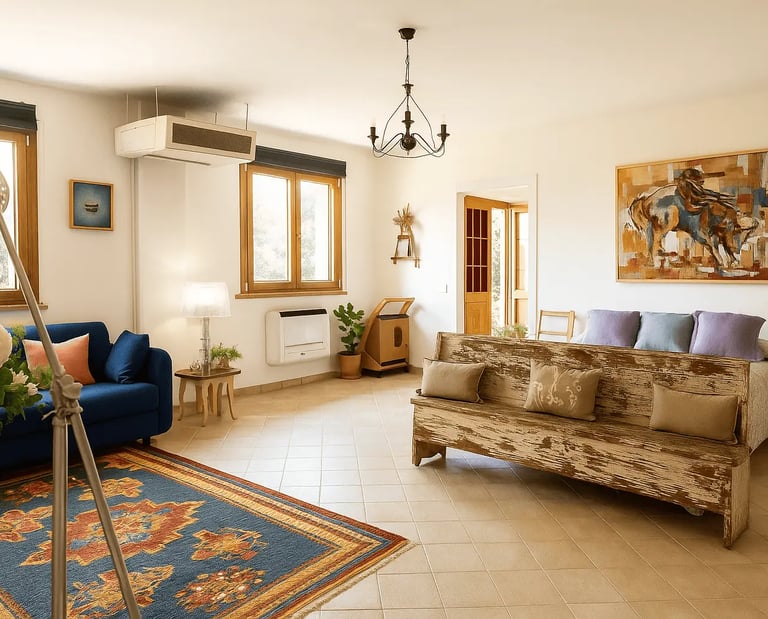 camera doppia con vista sulla campagna