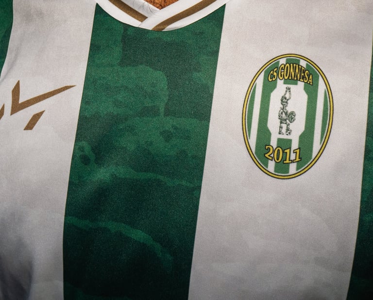 Dettagli logo maglia gara Home Gonnesa Calcio a 5 by Virmax