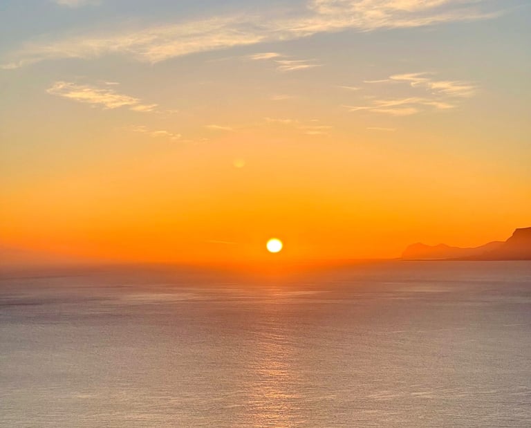 alba panoramica da casa