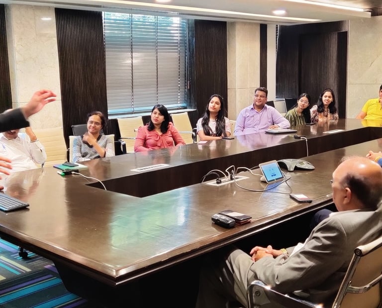 Dr. Prabal Frank Nandwani conducting corporate leadership training workshop in a large boardroom
