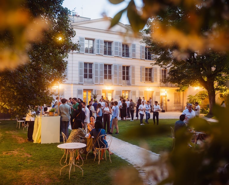 Soirée d'entreprise dans le jardin du Musée de Montmartre à Paris