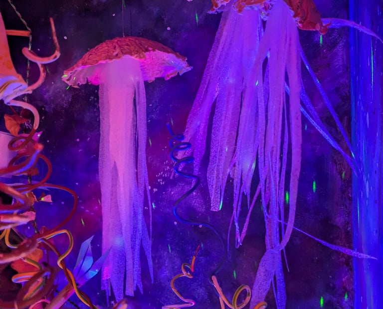 jellyfish paper and ecoprinted