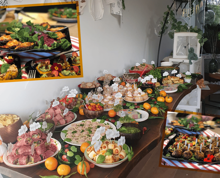 vegan catering buffet