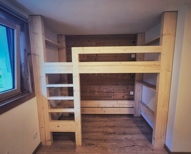 lit mezzanine montagne sur mesure